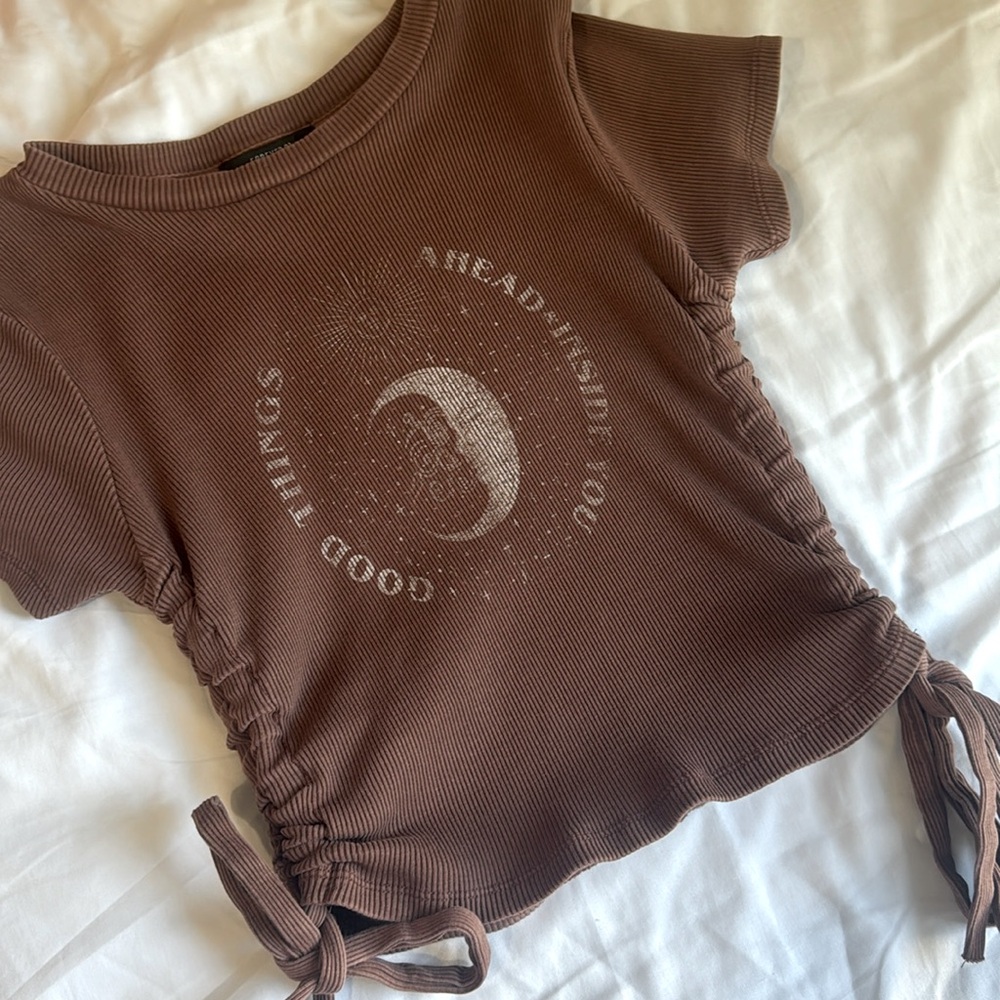 Forever 21 brown crop top